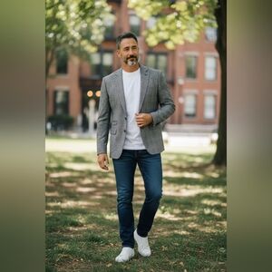 ARORA Men's Gray Blazer 40 R